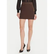 Elisabetta Franchi Mini krilo GO-148-57E2-V380 Rjava Slim Fit