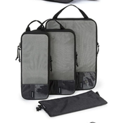 INF Komplet 3 potovalnih kock za pakiranje Black, (21755769)