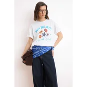 Trendyol Majica azur / oranžna / melona / bela