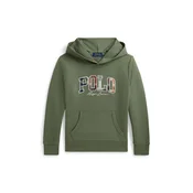 Polo Ralph Lauren pulover s kapuco otroški z bombažem