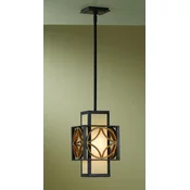 Feiss FE-REMY-P-C - Luster na šipci REMY 1xE27/60W/230V crna/zlatna