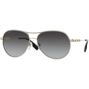 BURBERRY Suncane naocale 0BE3122, bež siva / zlatna / antracit siva