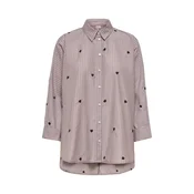 ONLY Bluza ONLNew Lina Grace rjava / črna / bela