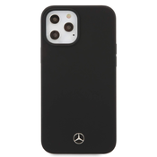 Mercedez-Benz zaščitni ovitek Silicon Logo Black, Iphone 12 Pro Max