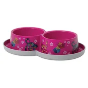 MODERNA Plasticna cinija za macke i pse Double Trendy Dinner S 2x350ml roze