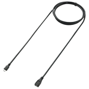Renkforce Renkforce USB kabel USB 2.0 USB-mikro-B vtič\, USB-mikro-B vtičnica 1.80 m črna pozlačeni konektorji RF-5046550, (20416620)