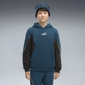 PUMA Essentials Colourblocked Hoodie Youth, Clothing, Midnight Petrol, 11-12Y