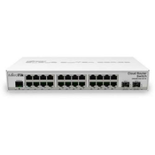 MikroTik Cloud Router Switch CRS326-24G-2S+IN 800MHz CPU, 512MB, 24x GLAN, 2x SFP+ kletka, ROS L5, P
