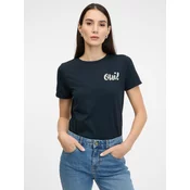 Dark blue womens short-sleeved T-shirt ORSAY - Womens