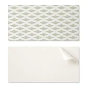 shumee Vinilna plošča s potiskom - dekoracija za spalnico 100x50 cm z diamantnim vzorcem v mreži