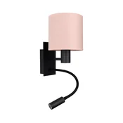 Brilagi - LED fleksibilna lampa BOBO 1xE27/25W/230V + LED/3W crna/ružičasta