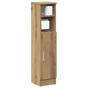 vidaXL Kopalniška omarica z držalom za rolete Artisan hrast 20,5x22x90 cm