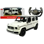slomart Terenski avto Mercedes G63 RASTAR na daljinsko vodenje Bel 1:14