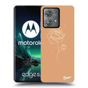 Silikonski prozorni ovitek za Motorola Edge 40 Neo - Peonies