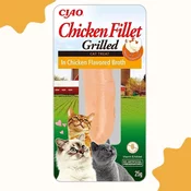 Inaba Cat Grilled Chicken in Chicken Broth, piščanec v piščančji juhi - 25 g