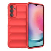 Magic Shield ovitek za Samsung Galaxy A24 4G (okLopni, rdeč)