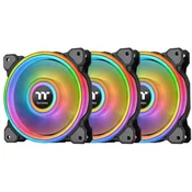 THERMALTAKE Paket 3 ventilatorjev Thermaltake Riing Quad 12 Rgb Edio Premium Black, (21405908)