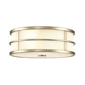 Feiss FE-FUSION-F-PNBR - Plafonsko svetlo FUSION 3xE27/40W/230V, precnik 34,3 cm, zlatna