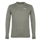 Salewa PUEZ MELANGE DRY M L/S TEE, moška pohodna majica, zelena 27453