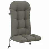 Vidaxl Blazina za stol Adirondack PUTTEN 100% poliester Siva