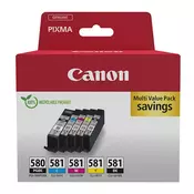 CANON PGI-580 (2078C006), originalna kartuša, črna + barvna, 5,6ml