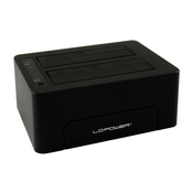 LC POWER HDD Docking LC-DOCK-C crni