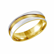 Silvego Poročni jekleni prstan za moške in ženske MARIAGE RRC2050-M (Obseg 60 mm)