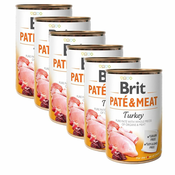 Konzerva Brit Paté & Meat Turkey 6x400 g