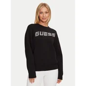 Črna jopica Guess s potiskom
