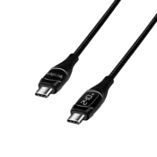 shumee Kabel USB tipa C z oznako E, PD, za zaslon, 2 m, črne barve