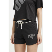 Kratke hlače Puma SQUAD ženske, črna barva, 678704