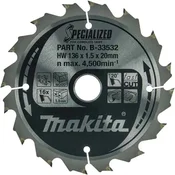 Makita TCT list testere za drvo 136x20x16z B-33532