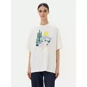 Pamucna majica Levis GRAPHIC SHORT STACK TEE za žene, boja: bež, A4924