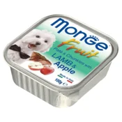 Monge Pašteta za pse sa komadićima mesa i voća Fruit Pate, 100 g - ćuretina i borovnica
