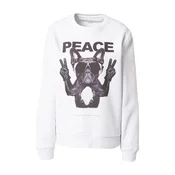 EINSTEIN & NEWTON Majica Frenchie Peace antracit/bazaltno siva/svetlo siva/bela