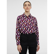 Orsay Vijolična ženska srajca z vzorcem 40