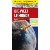 Marco Polo Karte Die Welt. Le Monde. The World
