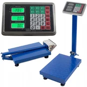 Digitalna aku. 4000mAh LCD skladiščna tehtnica 100-1kg osvetljena modra