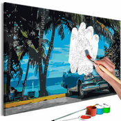 Slika za samostalno slikanje - Car under Palm Trees 60x40