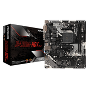 Asrock B450M-HDV R4.0 AMD B450 Prikljucnice AM4 Mikro ATX