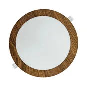 LED ugradna svetiljka CIRCLE LED/18W/230V 4200K precnik 22 cm braon