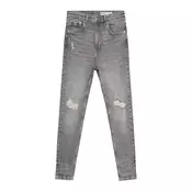 Bershka Kavbojke siv denim