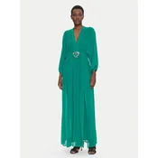 Luisa Spagnoli Večerna obleka Paiolo 541815 Zelena Regular Fit