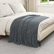 Pokrivaci za bacanje 6 pcs Tamno siva 130 x 150 cm Runo