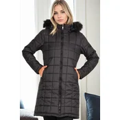 Z9653 DEWBERRY WOMENS COAT-BLACK
