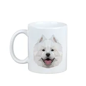 Artdog Samojed, Samojed, Samojedskaja - skodelica s fotografijo in napisom geometrijski pes Art-Dog