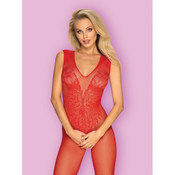 Bodystocking Obsessive N112 rdeč