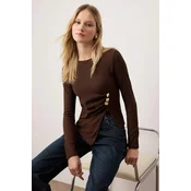 Trendyol Milla Ženska bluza, Braon