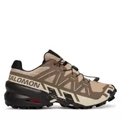Moška tekaška obutev Salomon Speedcross 6 Natural/Black/Almond Milk  UK 9