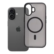 OEM Ohišje za iPhone 17 Flexline Mag Cover, združljivo z MagSafe, črno